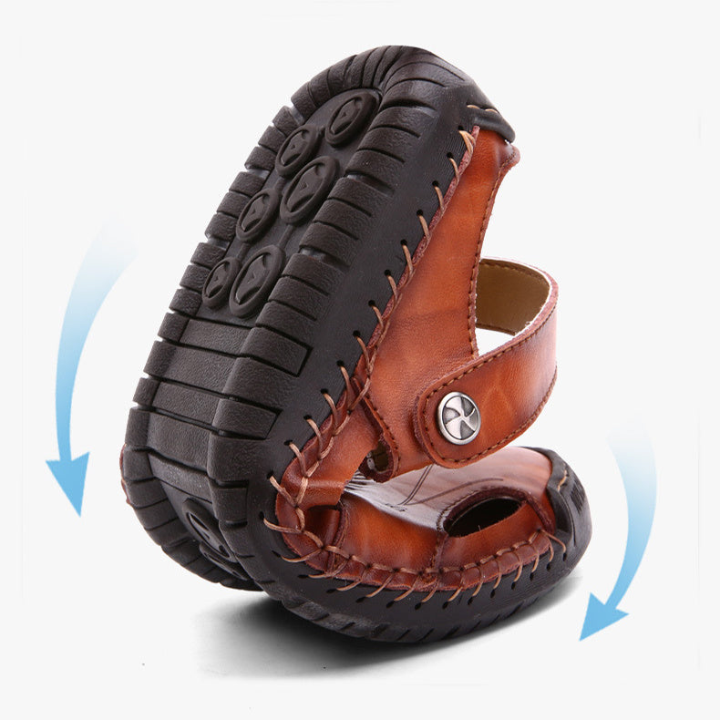 HSY™ | Sandales homme orthopédiques faites à la main : confort et maintien exceptionnel