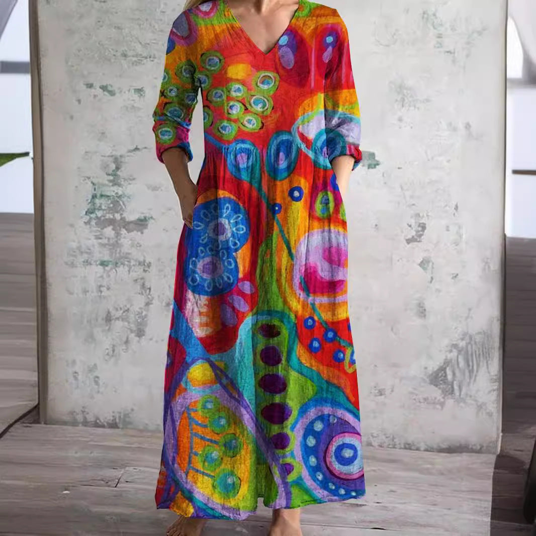 Camille™ | Robe Femme Élégante & Confort Naturel pour l'Été