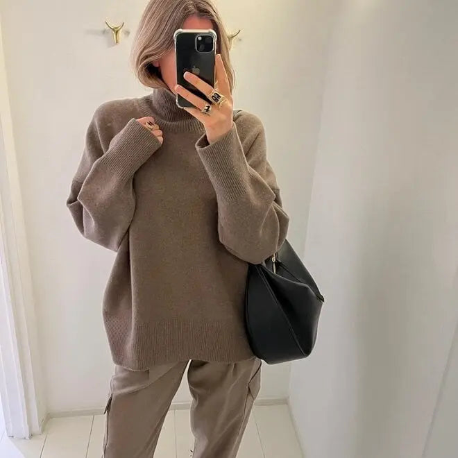 Éloïse | Pull Oversize en Cachemire pour un Luxe Décontracté lunnav